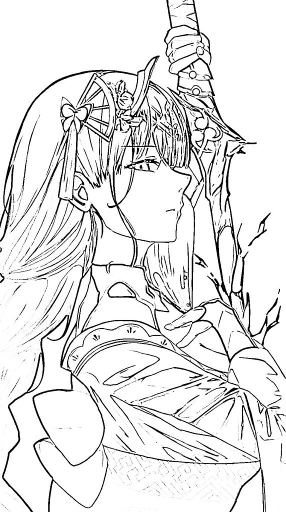 Postać Raiden Shogun z gry