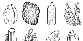 Kolorowanki Kryształy