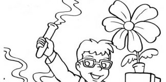 Kolorowanki Naukowiec