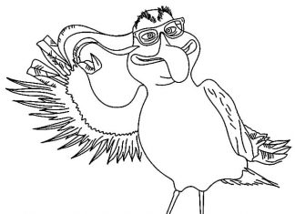 Kolorowanki Norm of the North Ptak Sokrates z bajki