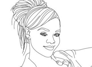 Kolorowanki Rihanna