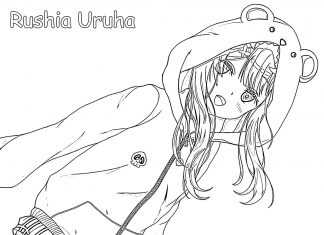 Kolorowanki Rushia Uruha Rushia Uruha do druku