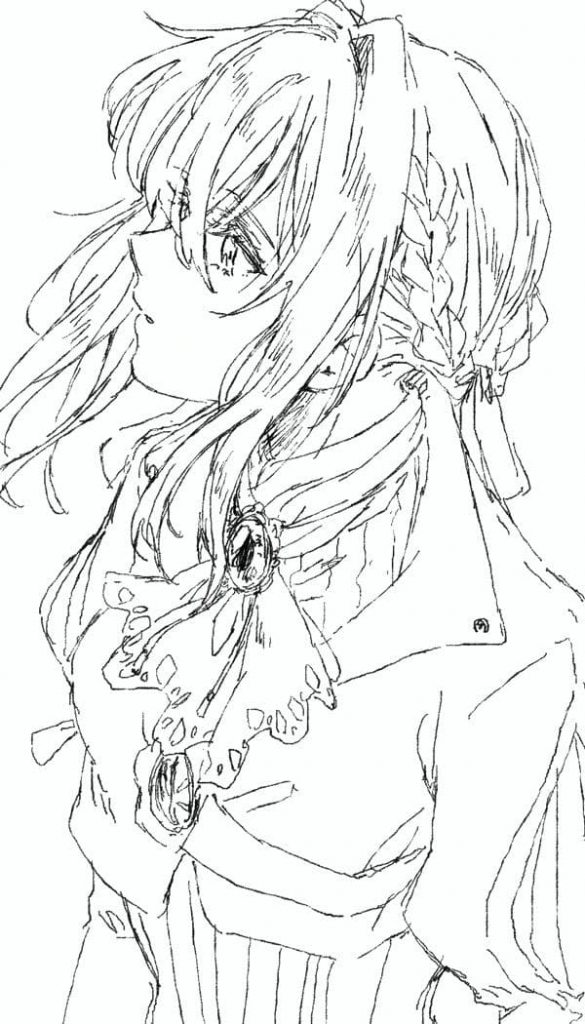 Rysunek Violet Evergarden