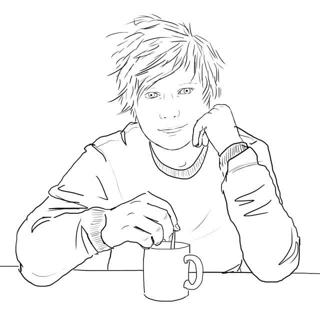 Rysunek z Ed Sheeran