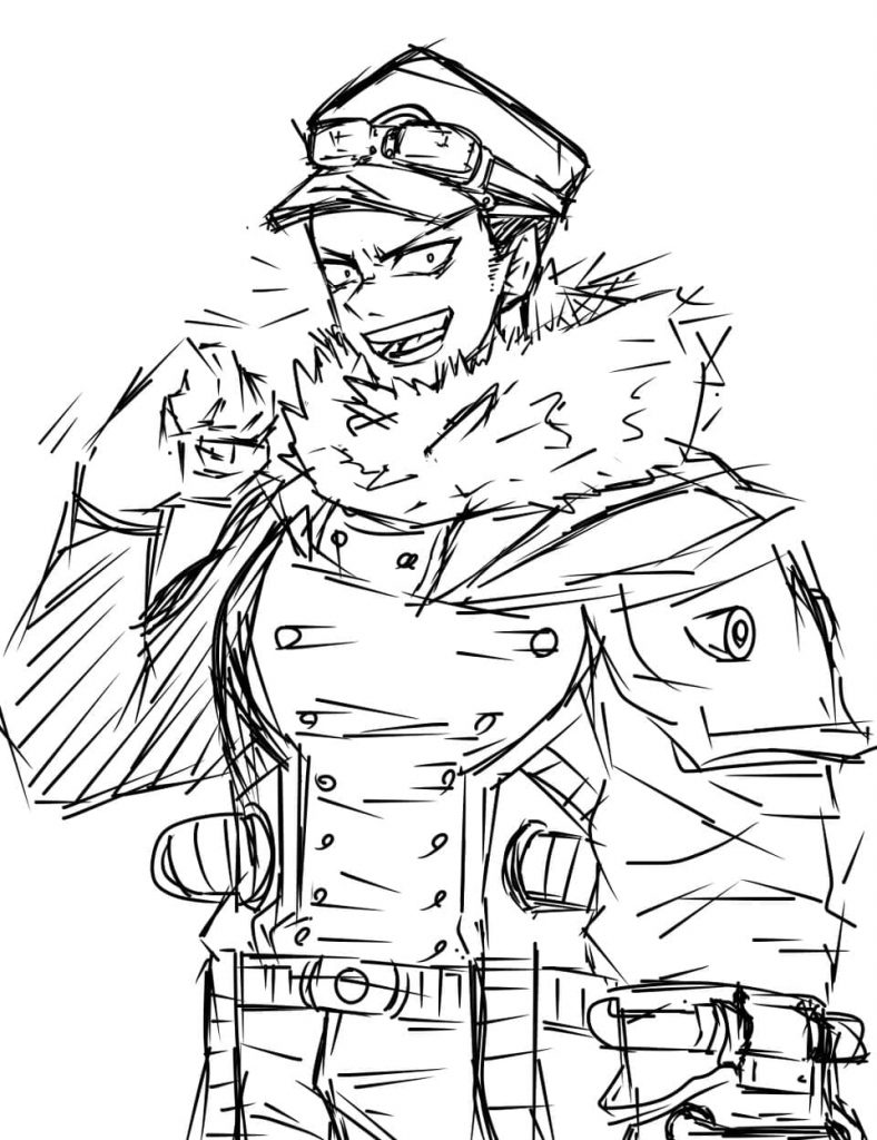 Rysunek z Inasa Yoarashi z anime