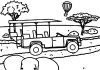 Safari w RPA kolorowanka