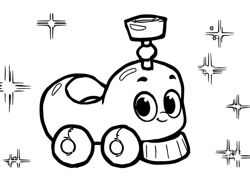 Samochodzik zabawka dla dzieci do wydruku