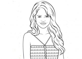 Kolorowanki Selena Gomez