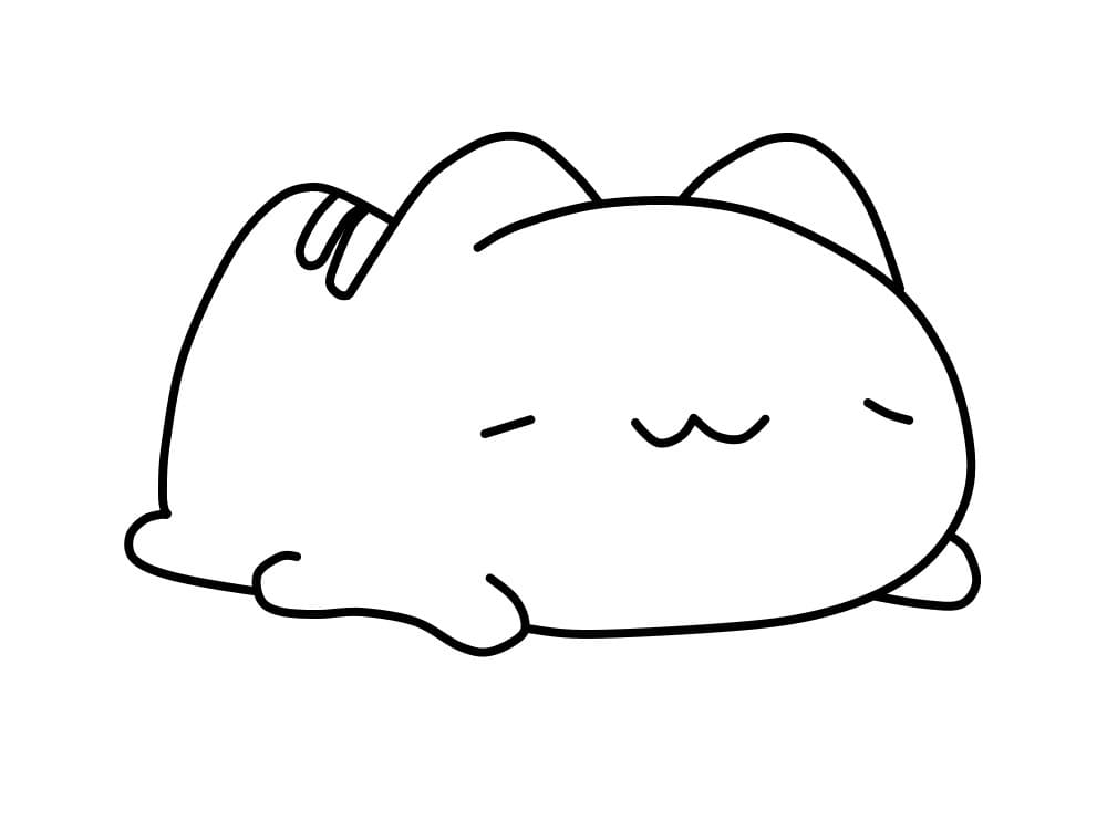 Śpiący Bugcat Capoo dla dzieci