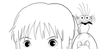 Kolorowanki Spirited Away Spirited Away i przyjaciele anime kolorowanka