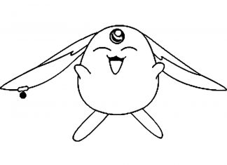 Kolorowanki Mokona Modoki Stworek Mokona Modoki