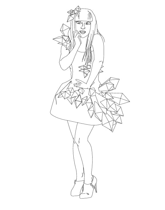 Sukienka z diamentami