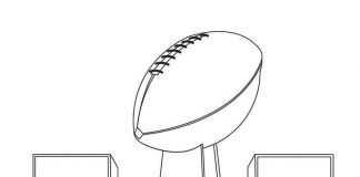 Kolorowanki Super Bowl Super Bowl do druku kolorowanka