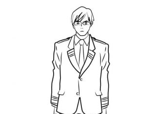 Kolorowanki Tenya Iida Tenya Iida