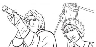 The Sea Beast dla dzieci do pokolorowania