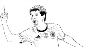 Kolorowanki Thomas Muller Thomas Muller Bayern Monachium