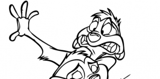 Timon ze swim przyjacielem kolorowanka