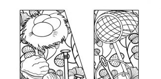 Kolorowanki Litera N