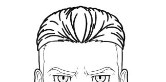 Twarz Porco Galliard kolorowanka