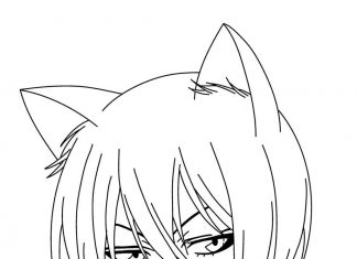 Kolorowanki Kamisama Hajimemashita Twarz Tomoe kolorowanka