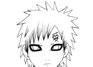 Kolorowanki Gaara