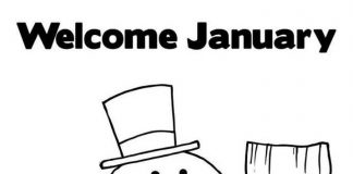 Kolorowanki Styczeń