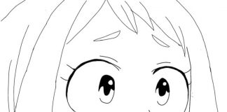 Kolorowanki Ochako Uraraka