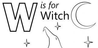 Kolorowanki Litera W