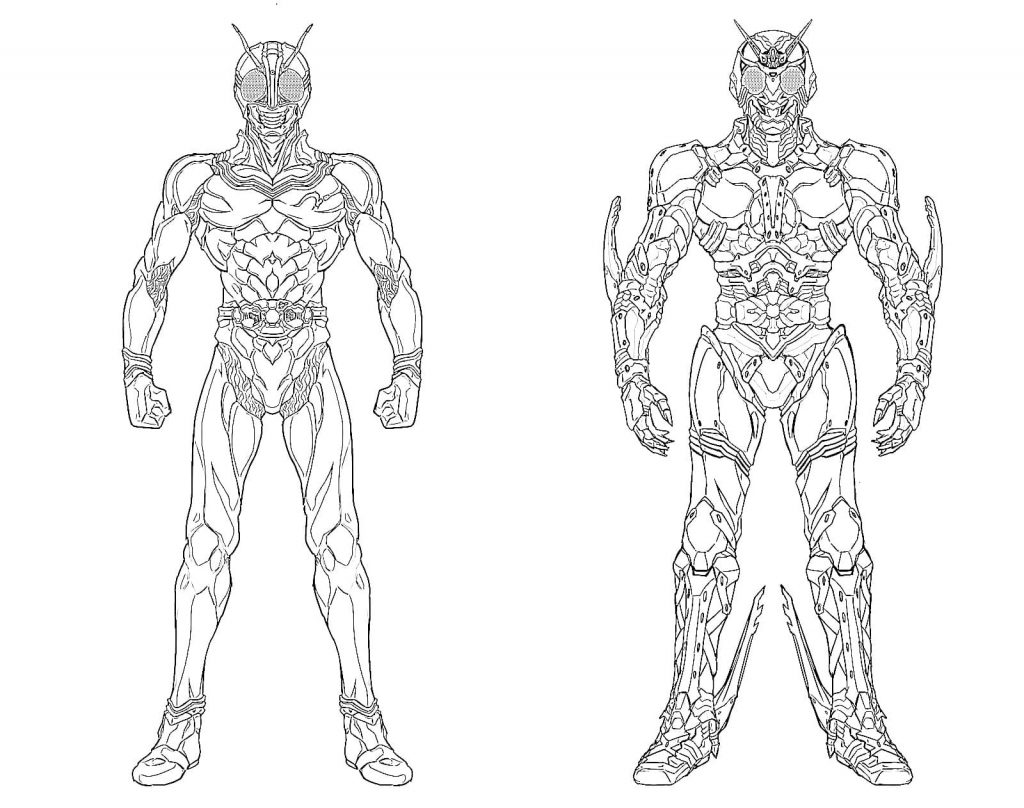 Wojownik Kolorowanki Kamen Rider