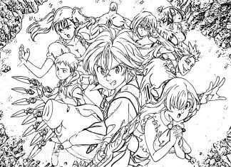 Kolorowanki Nanatsu No Taizai Wojownik Nanatsu No Taizai