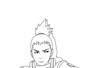 Kolorowanki Shikamaru Wojownik Shikamaru