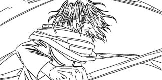 Kolorowanki Shota Aizawa Wojownik Shota Aizawa