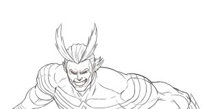 Kolorowanki All Might