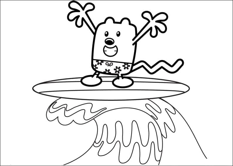 Wubbzy wybrał się na surfing