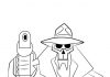 Kolorowanki Samurai Jack X9 z bronią z bajki Samurai Jack