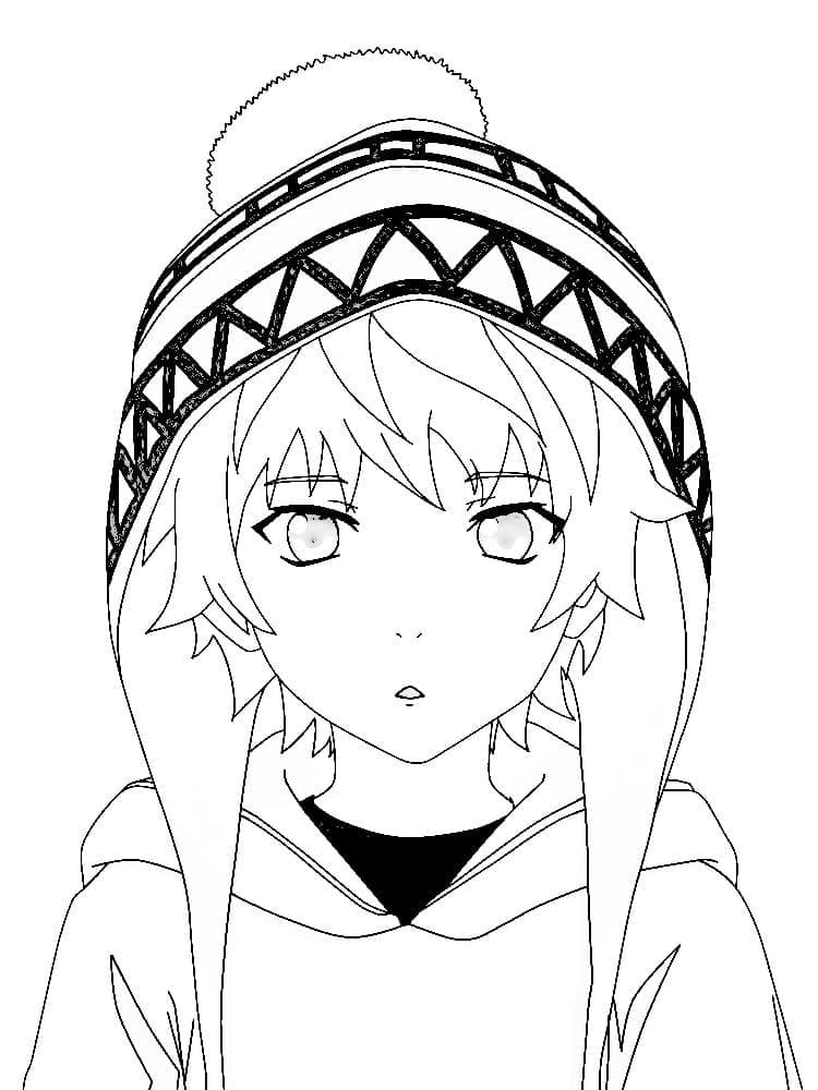 Yukine z Noragami kolorowanka