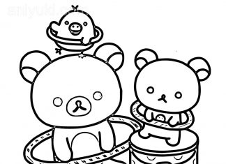 Kolorowanki Rilakkuma Zabawa Rilakkuma