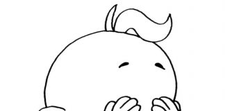 Zabawa w chowanego z Winni Windel kolorowanka