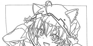 Kolorowanki Mushoku Tensei Zabawna dziewczyna anime kolorowanka