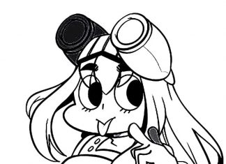 Kolorowanki Tsuyu Asui Zabawna kobieta z anime