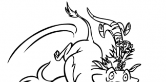 Zabawy przyjaciół z bajki Król Lew