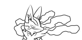 Zaczarowany pokemon Lucario