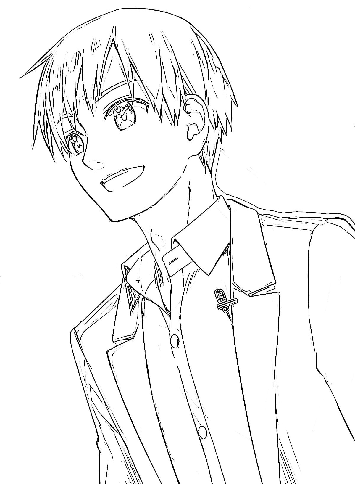 Zadowolony Hashiba Kyouya w garniturze