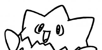 Zadowolony stworek Togepi kolorowanka