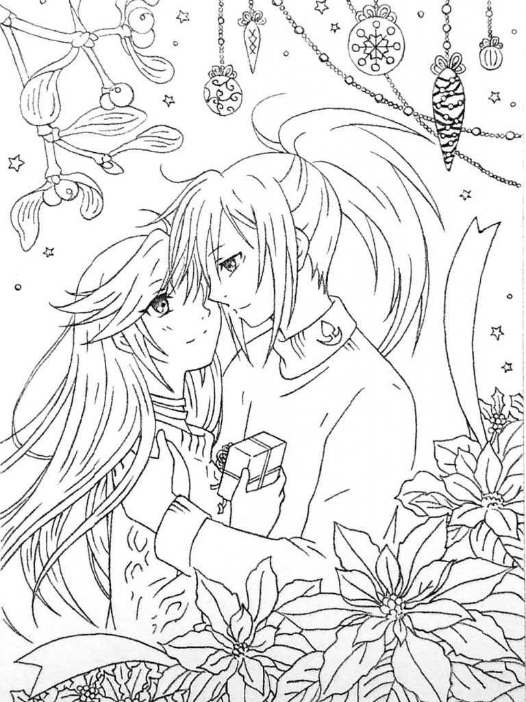 Zakochana para z prezentem urodzinowym