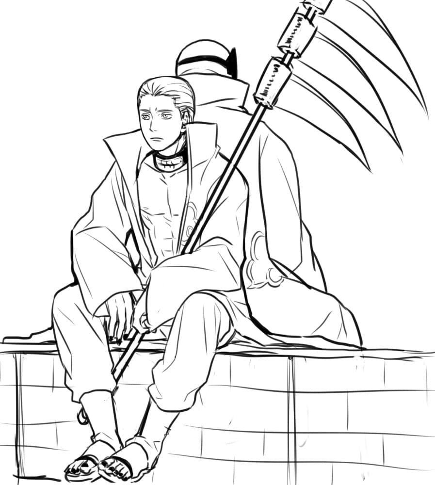 Zamyśleni Kakuzu i Hidan