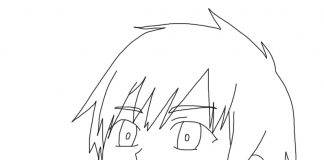 Kolorowanki Remake Our Life Zdziwiony bohater z dużymi oczami Hashiba Kyouya