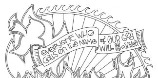 Kolorowanki Zesłanie Ducha Świętego