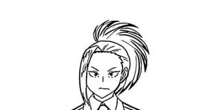 Zła Momo Yaoyorozu w sukience