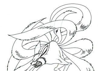 Kolorowanki Kurama Zły Kurama